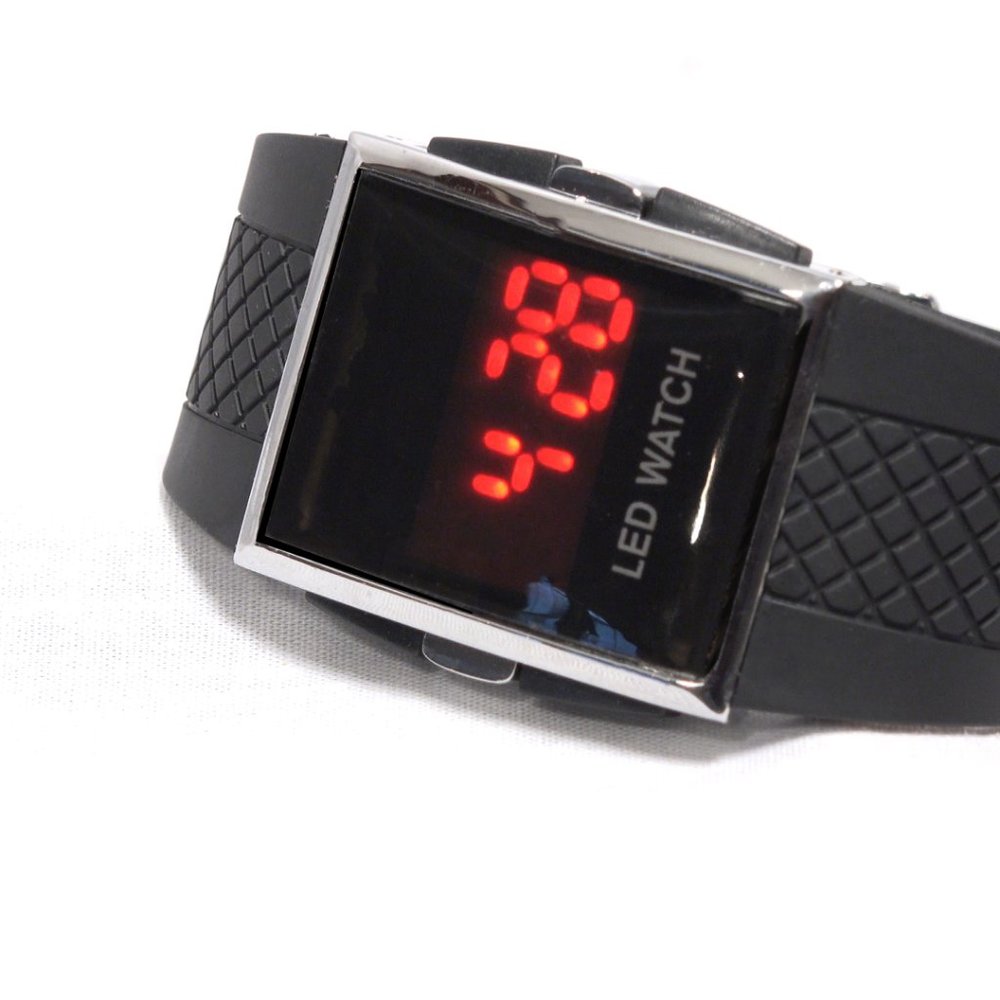 Men's Rubber LED Watch - Picture 2 of 2